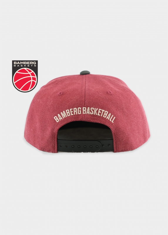 Cap "Bamberg Baskets" - dunkelrot (Snapback)
